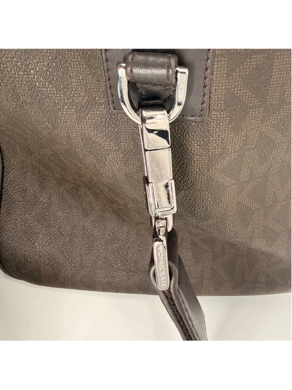 Michael Kors Jet Set Travel Large Duffle Bag Handbag Brown With Strap